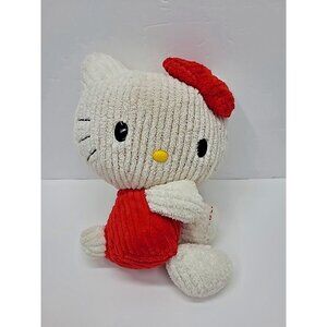 Hello Kitty by Sanrio Corduroy Plush 11 Inch Stuffed Animal Red & White